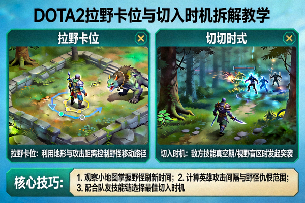 DOTA2拉野卡位与切入时机拆解教学配图