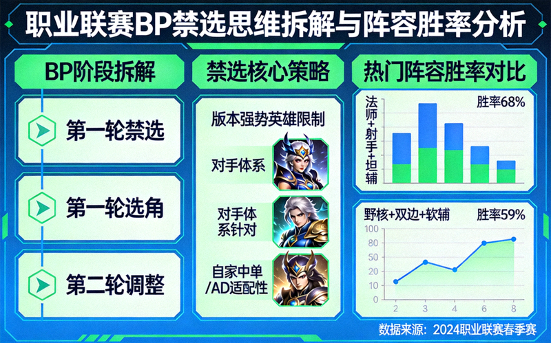 职业联赛BP禁选思维拆解与阵容胜率分析配图